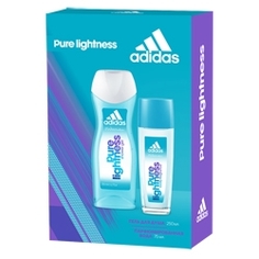 ADIDAS Подарочный набор Pure Lightness Парфюмерная вода, спрей 75 мл + гель для душа 250 мл