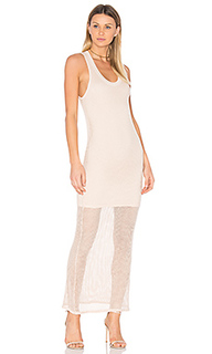 Mesh tank dress dusty pink - MONROW