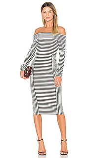 Long sleeve off the shoulder midi dress - DEREK LAM 10 CROSBY