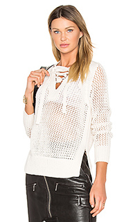 Lace up v neck sweater - DEREK LAM 10 CROSBY