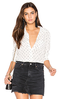 Kate moss for equipment brett polka dot button up - Equipment