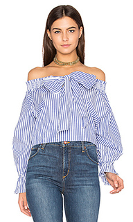 Off shoulder stripe top - J.O.A.