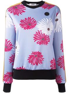 толстовка с цветочным принтом MSGM