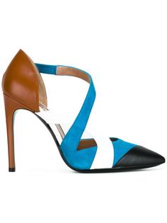 туфли колор-блок  Pollini