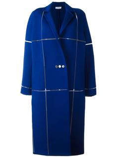 длинное пальто свободного кроя Courrèges