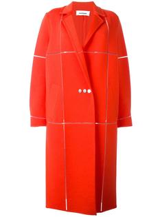 длинное пальто свободного кроя Courrèges