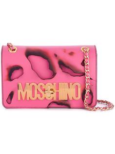 сумка на плечо с обожженным эффектом  Moschino