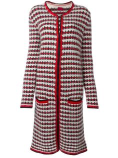 длинное трикотажное пальто Moncler Gamme Rouge