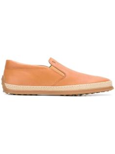слиперы на плетеной подошве Tods