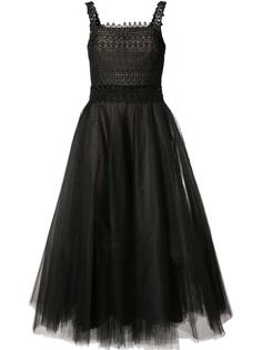 расклешенное тюлевое платье  Marchesa Notte