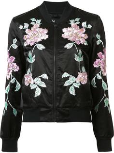 куртка с цветочной вышивкой 3X1