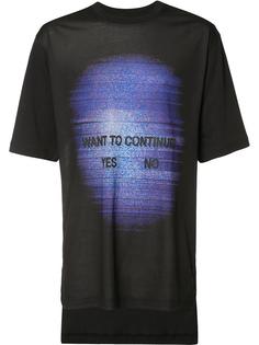 футболка Want To Continue  Y-3