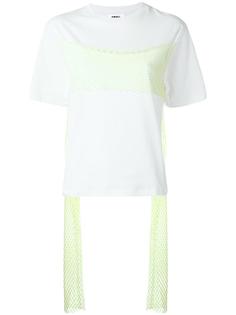 футболка с аппликацией в виде сетки Mm6 Maison Margiela