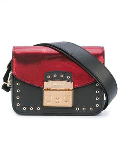 двухцветная сумка на плечо Furla
