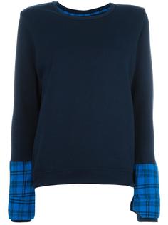 plaid cuffs sweatshirt Water