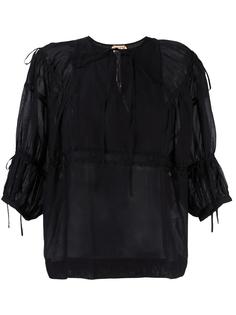 three-quarters sleeve blouse Nº21