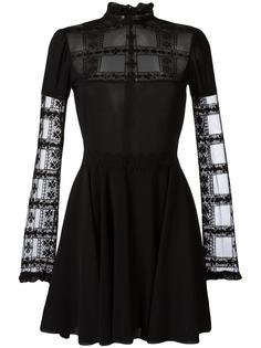 sheer detail lace dress Giamba