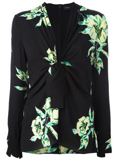 tie-front floral blouse Proenza Schouler