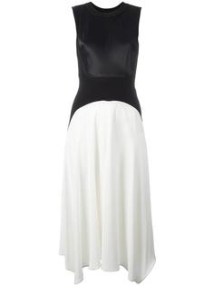 two-tone sleeveless dress DKNY