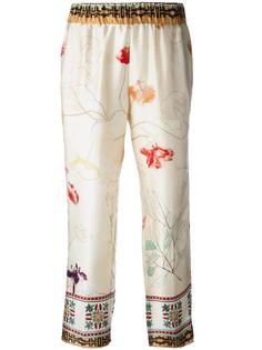 floral print cropped trousers Forte Forte