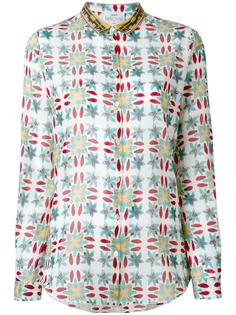 geometric flower print shirt Forte Forte