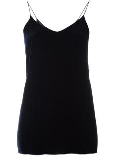 spaghetti straps velvet blouse Forte Forte