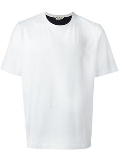футболка с контрастной панелью Marni