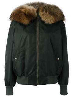 fur collar bomber jacket Mr &amp; Mrs Italy