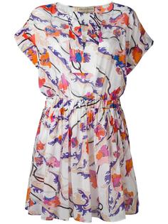 расклешенное платье с цветочным узором Emilio Pucci