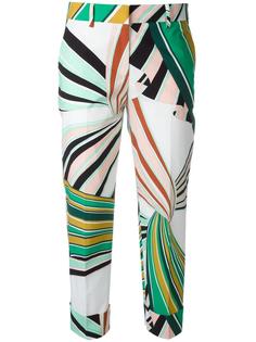 прямые укороченные брюки Emilio Pucci