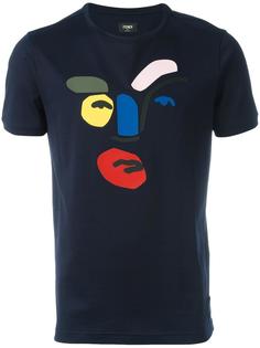 abstract face T-shirt Fendi
