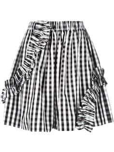 юбка в клетку с эластичным поясом MSGM