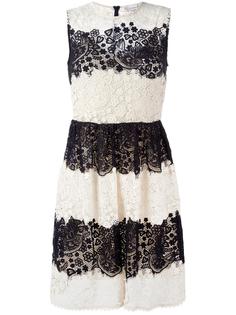 кружевное расклешенное платье  Red Valentino