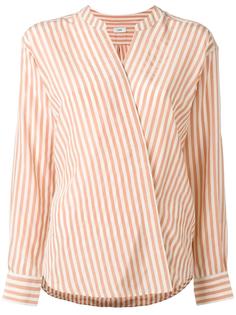 striped wrap shirt Closed