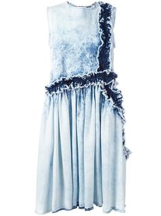 bleached denim dress MSGM