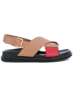 crossover Fussbett sandals Marni