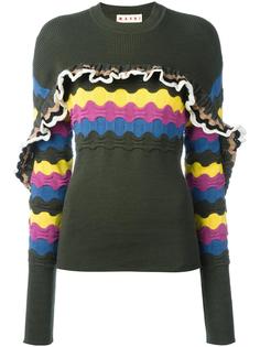ruffle trim jumper Marni