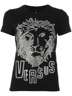 футболка с фактурным логотипом Versus