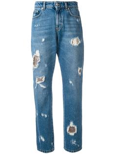 distressed boyfriend jeans Versus