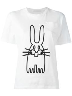 футболка с принтом кролика  Peter Jensen