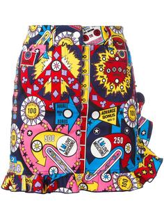 multi print straight skirt Love Moschino