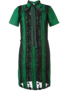 lace-trimmed shirt dress Rochas