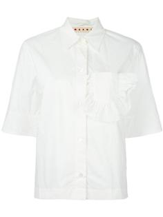 рубашка с оборками Marni