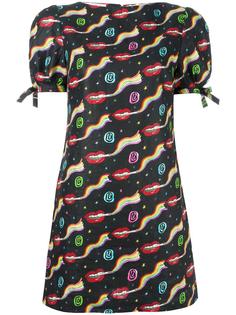 smoking lips print mini dress Olympia Le-Tan