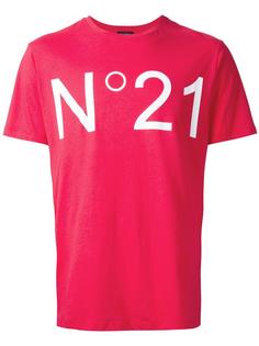 logo print T-shirt Nº21