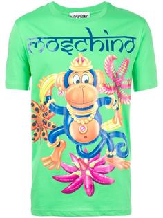 футболка с принтом обезьяны  Moschino