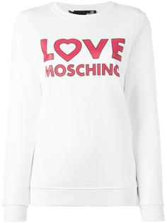 logo print sweatshirt Love Moschino