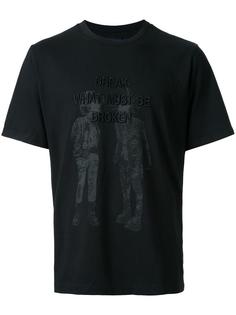 embroidered quote T-shirt Juun.J