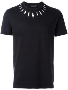 lightning bolt print T-shirt Neil Barrett