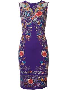 пляжное платье с абстрактным рисунком и шнуровкой Roberto Cavalli